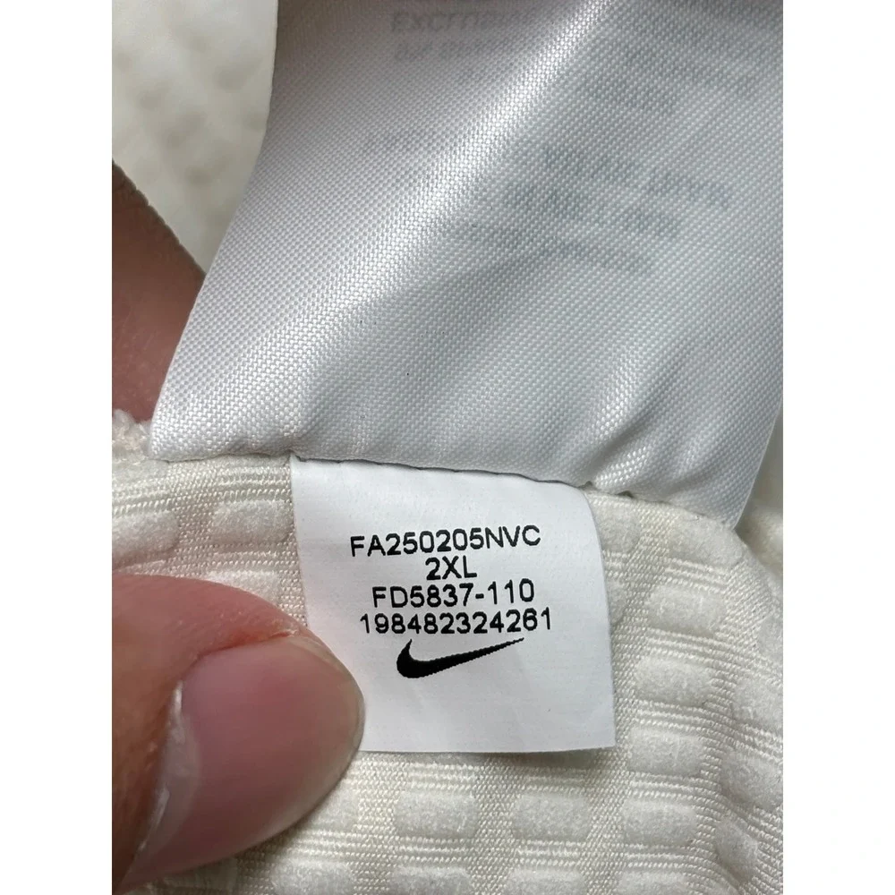 Nike Washington Wizards Dri-FIT 1/4 Zip Pullover White Mens XXL FD5837-110